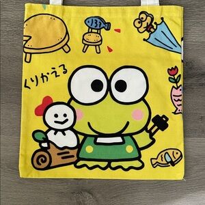 2 pieces Keroppi canvas tote bag